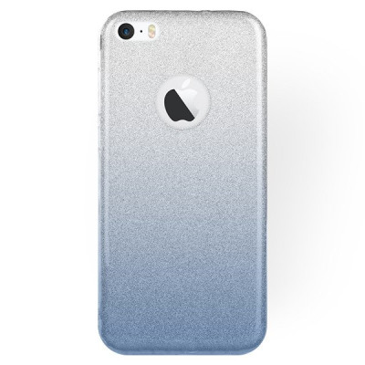 Силиконови гърбове Силиконови гърбове за Apple Iphone Луксозен силиконов гръб ТПУ с брокат за Apple iPhone 7 4.7 / Apple iPhone 8 4.7 / Apple iPhone SE2 2020 / Apple iPhone SE3 2022 преливащ сребристо към синьо 